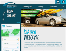 Tablet Screenshot of bluebridge.co.nz
