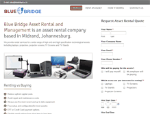 Tablet Screenshot of bluebridge.co.za